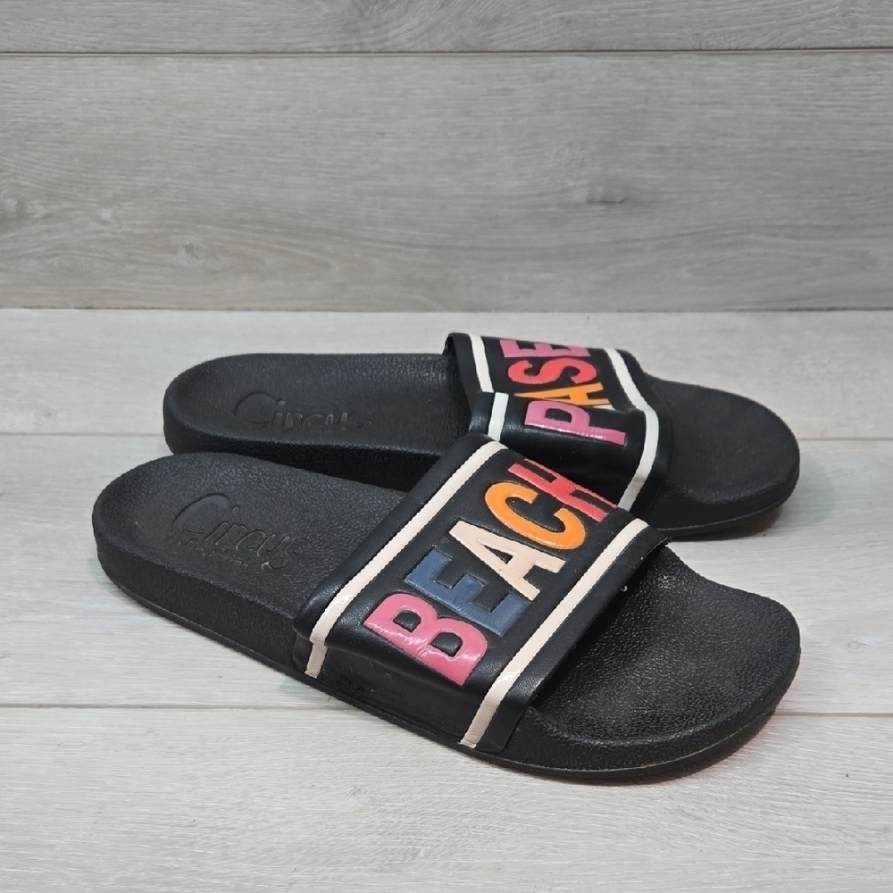 Circus By Sam Edelman Women"Beach Please" Flynn Slides Sandals Sz 10M